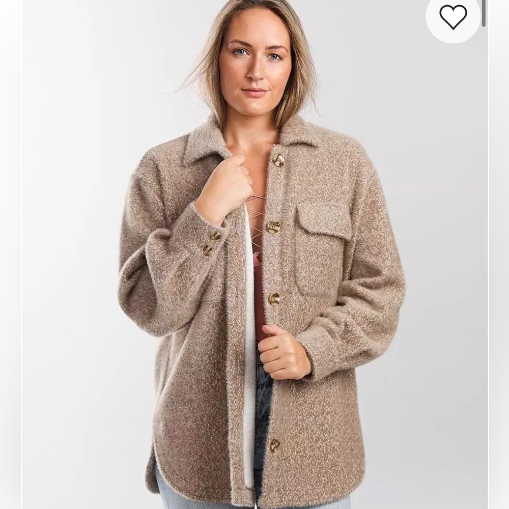 Z Supply Trucker Jacket Soft Beige Cozy Jacket